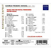 HANDEL - MUSIC FOR THE ROYAL FIREWORKS  WATER MUSIC  COLLEGIUM AUREUM (CD)(1995) - 2