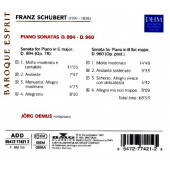 SCHUBERT FRANZ - PIANO SONATAS D.894 - D.960 (CD) (1995) - 2