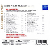 TELEMANN - DIE TAGESZEITEN (FREIBURGER VOKALENSEMBLE) (CD)(1995) - 2