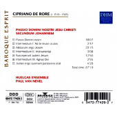 CIPRIANO DE RORE - JOHANNES PASSION (CD) (1995) - 2