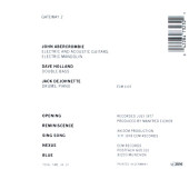JOHN ABERCROMBIE & DAVE HOLLAND & JACK DEJOHNETTE - GATEWAY 2 (CD) (1978) - 2