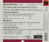 AYLA ERDURAN - JOHANNES BRAHMS MAX BRUCH ORCHESTRE DE LA SUISSE ROMANDE (CD) - 2