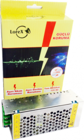 LOREX LR-GUCSW10 12V 10A Metal Kasa Kamera LED Adaptörü - 1