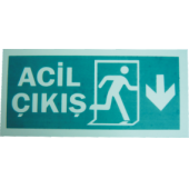 LOREX LR-FD Fotolüminesans Fosforlu Yön Levhası (Aşağı Yön) - 1