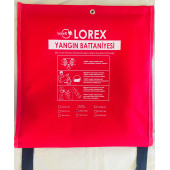 Lorex LR-FB1518C Çantalı Yangın Battaniyesi 150cm x 180cm - 1