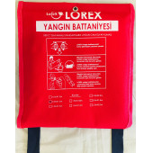 Lorex LR-FB1015C Çantalı 100cm x 150cm Yangın Battaniyesi - 1