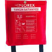 LOREX LR-FB1010C Çantalı Yangın Battaniyesi (100cm x 100cm) - 1