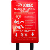 LOREX LR-FB1010B Kutulu Yangın Battaniyesi (100x100 cm) - 1