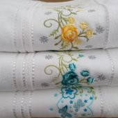 Özdilek Ceylin 50*90 cm 12 Adet Nakışlı Havlu - 1