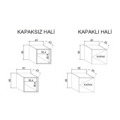 40-40 İKİLİ DUVAR DOLABI - 2