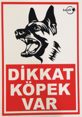 Lorex "Dikkat Köpek Var" İş Güvenlik Levhası - 1
