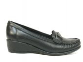 Filik 128 Siyah 100 Deri Ortopedik Comfort Bayan Ayakkabı thumbnail 2