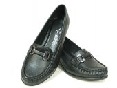 Filik 128 Siyah 100 Deri Ortopedik Comfort Bayan Ayakkabı thumbnail 4