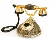 Damla Siyah Swarovski Taşlı Telefon - 1