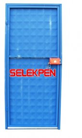 100X180 MAVİ DOLU DEMİR KAPI - 2