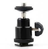Tripod, Monopod ve Hot Shoe İçin Mini Kafa, Mini Ball Head - 1