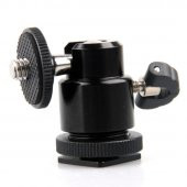 Tripod, Monopod ve Hot Shoe İçin Mini Kafa, Mini Ball Head - 2