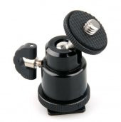 Tripod, Monopod ve Hot Shoe İçin Mini Kafa, Mini Ball Head - 6