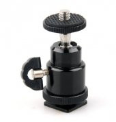 Tripod, Monopod ve Hot Shoe İçin Mini Kafa, Mini Ball Head - 8