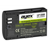 Canon EOS R, R5, R6, 90D, 80D, 70D, 60D, 7D, 6D, 5D Mark II, III, IV İçin Ayex LP-E6N Batarya - 1