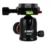 JUSINO BT-02 Profesyonel Tripod Kafası Aluminyum Siyah - 1