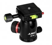 JUSINO BT-02 Profesyonel Tripod Kafası Aluminyum Siyah - 4
