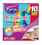 PAREX RENGARENK TEMİZLİK BEZİ 10LU - 1