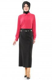 SORALLİNE KADIN 770 SİYAH KALEM ETEK - 1