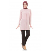 KADIN KLASİK CEPLİ PANTALON 1641 KAHVE SORALLİNE - 1