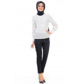 KADIN BİLEKTE PANTALON SORALLİNE 1683 LACİVERT - 1