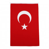 Türk Bayrağı 120x180 cm Alpaka Kumaş - 1