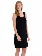 AYYILDIZ 59431 GENİŞ ASKILI PENYE ELBİSE - 1