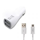 Tiger Araç Şarj Aleti ve Micro USB Kablo Set 2.0A Beyaz NT-012 - 1