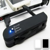 Micro USB - iPhone 4 Lightning USB Data Kablo İsveç Çakısı Modeli Beyaz - 2
