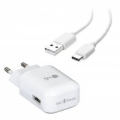 LG Şarj Aleti ve Type-C Kablo Set Orjinal 1.8 A MCS-H05ED Beyaz - 1