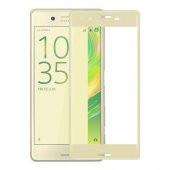 Bufalo Sony Xperia X Kavisli 3D Cam Ekran Koruyucu Gold - 1