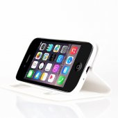 iPhone 4s Dikişli ve Gizli Mıknatıslı Tiger Kılıf Beyaz - 3