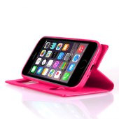 iPhone 5-5s-SE Dikişli ve Gizli Mıknatıslı Tiger Kılıf Pembe - 3