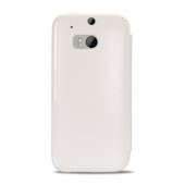 HTC One M8 Yan Kapaklı Tiger Pad Kılıf Beyaz - 2