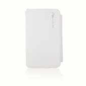 Samsung Galaxy Tab 3 T210 7" Yan Kapaklı Standlı Kılıf Beyaz - 1