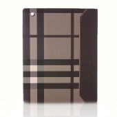 iPad 2 / iPad 3 / iPad 4 Standlı Burberry Desen Kılıf Kahverengi - 2