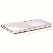 iPhone 6 Plus 5,5 inç İki Renkli Standlı Yan Kapaklı Kılıf Gold - 4