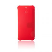 HTC One E8 Dot View Yan Kapaklı Uyku Modlu Kılıf Kırmızı - 2