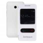 Asus Zenfone 4 Gizli Mıknatıslı Kılıf Beyaz - 1