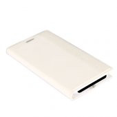 HTC One M8 Mini Dikişli ve Gizli Mıknatıslı Magnum Kılıf Beyaz - 2