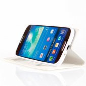 Samsung Galaxy S4 Mini (I9190) Gizli Mıknatıslı Pencereli Magnum Kılıf Beyaz - 2