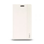 Samsung Galaxy Note 3 (N9000) Gizli Mıknatıslı Premium Pencereli Magnum Kılıf Beyaz - 1