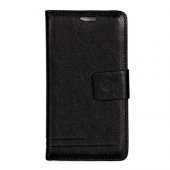 Asus Zenfone 4 Dikişli Cüzdanlı ve Standlı Kılıf Siyah - 1