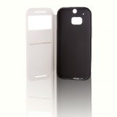 HTC One M8 VILI Cüzdanlı ve Standlı Kılıf Beyaz - 2