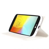 LG L Fino D290 Gizli Mıknatıslı Magnum Kılıf Beyaz - 2